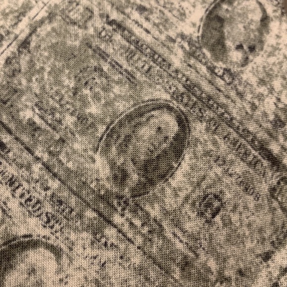 80’s $100 BENJAMINS CASH BENJAMIN FRANKLIN MONEY PRINT WOVEN NECKTIE - Picture 9 of 12